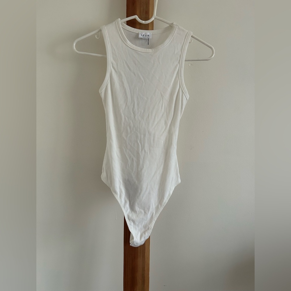 Le Lis Ivory Ribbed Bodysuit
